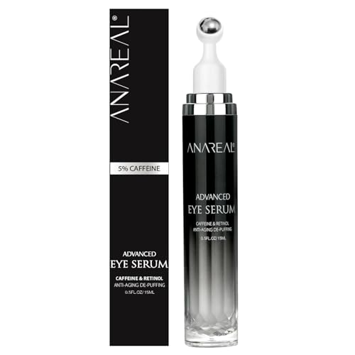 ANAREAL Eye Bags Treatment for Men: Eye Cream for Dark Circles 0.55 Fl Oz