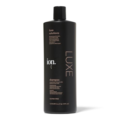 ion Luxe Shampoo, Hydrating, Premium Oil Blend, Strengthening, Dry, Damaged Hair