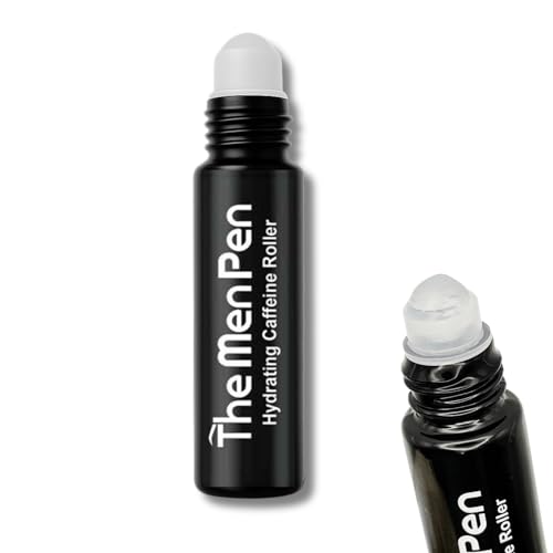 The Men Pen Complete Eyebrow + Hydrating Grooming Kit for Men | Scissors, Hydrating Caffeine Roller, Tweezers, Razors & 3 Eyebrow Filler Pens for Shaping | Trimming & Defining Brows - Black