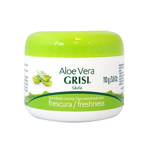Grisi Aloe Vera Face Cream & Body Lotion Freshness, 3.8 oz (Pack of 2)