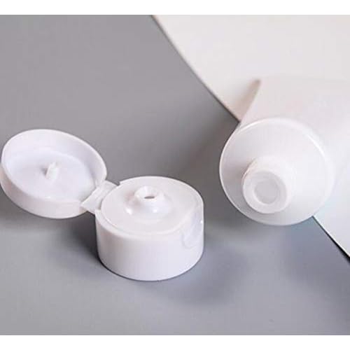 20Pcs 100ml 3.4oz Empty Plastic Squeeze Tubes Refillable Travel Bottles with Flip Cap for Lotion Shampoo Cosmetics Toiletries Travel Size Containers Leak Proof