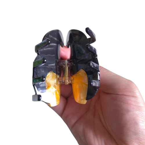 Funny Rhinoceros Beetle Hair Clip,Acetate Hair Clip,Small Claw Clip for Women, 1 Count (Pack of 1)