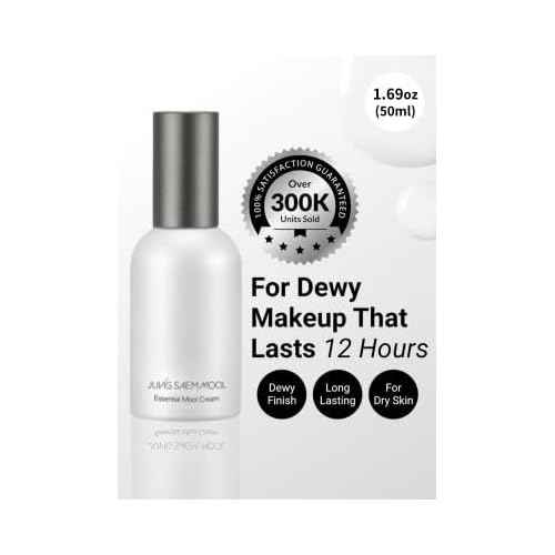 JUNG SAEM MOOL Essential Mool Cream 1.7 Fl Oz, Lightweight Watery Face Cream with Ceramide and Panthenol for Deep Hydration and Radiant Skin, Skin Barrier Support, Korean Foundation Makeup Prep