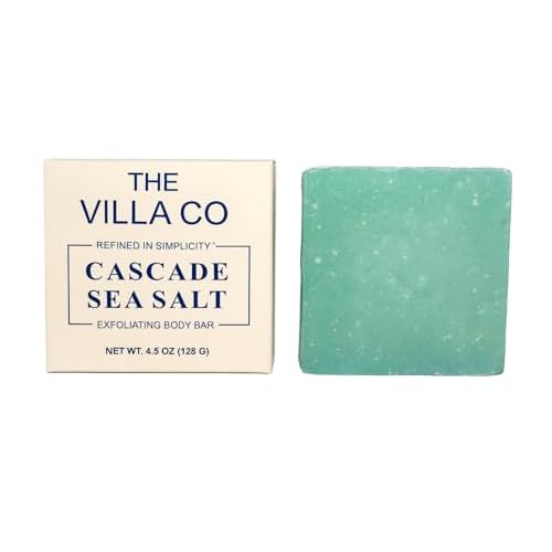 Cascade Sea Salt | 4.5oz Exfoliating Body Bar for Men | Artisan Made in USA | Natural Ingredients | Sea Salt | Refined in Simplicity