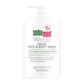 SEBAMED Liquid Face and Body Wash For Sensitive Skin pH 5.5 Mild Gentle Hydrating Cleanser Hypoallergenic Dermatologist Recommended 33.8 Fluid Ounces (1 Liter) For Healthier Smoother Skin