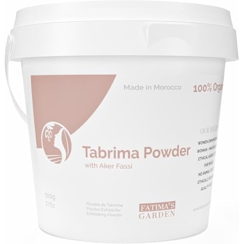 Fatima's Garden Moroccan Hammam Exfoliant - Tebrima/Soqla with Aker Fassi for Smooth, Radiant Skin - 500g