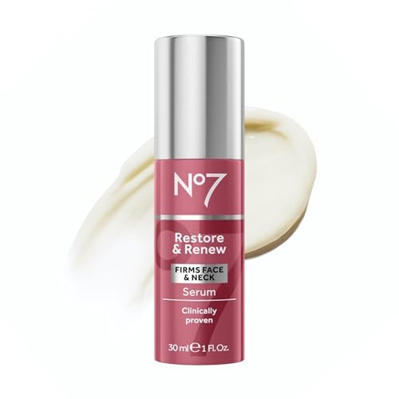 No7 Restore & Renew Face & Neck Serum | Anti-Aging Collagen