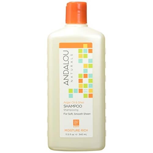 Andalou Naturals Argan Oil & Shea Moisture Rich Shampoo, Orange, 11.5 Ounce