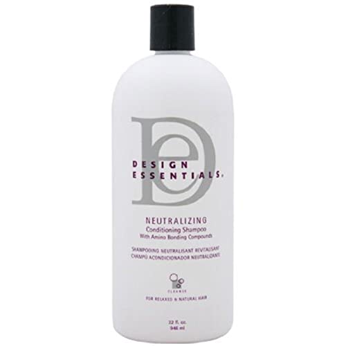 Design Essentials Milk & Honey Neutralizing Conditioning Shampoo ? Professional Neutralizing Shampoo with Color Indicator for Relaxed Hair, 32 fl oz
