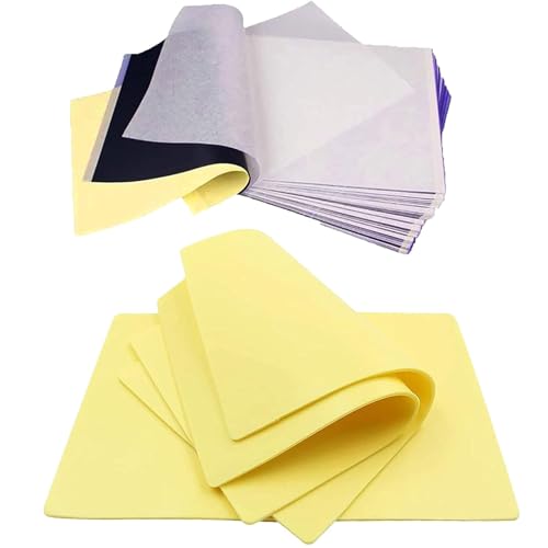 SOTICA 3MM Tattoo Skin Practice Kit - 3pcs 3MM Fake Skin Tattoo Pratice Skins Silicone 12x8" Thick Practice Skin for Tattooing with 20pcs Transfer Papers