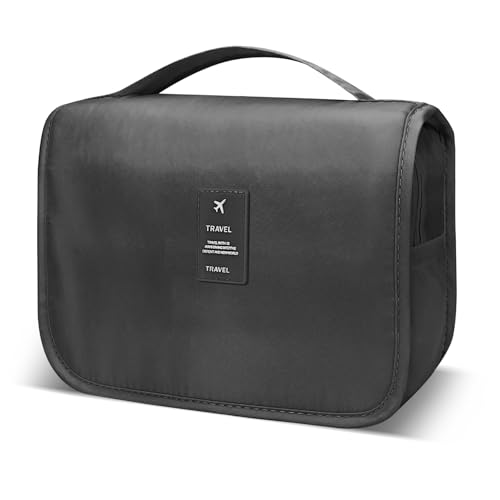 Lcsmaokin Large Capacity Travel Toiletry Bag - Waterproof & Hangable