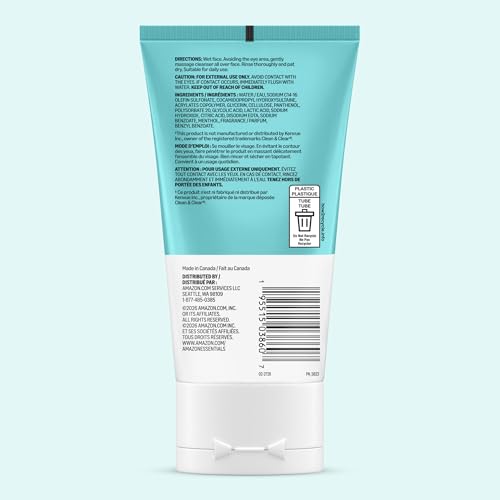 Amazon Essentials Deep Cleansing Exfoliating Facial Scrub 5 Ounce - Gentle Skin Exfoliant