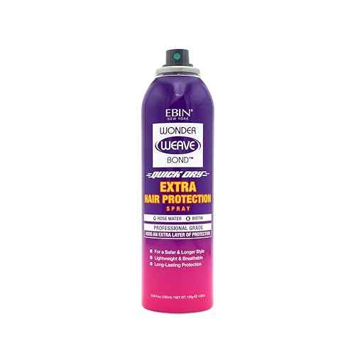 EBIN NEW YORK Wonder Weave Bond Hair Protection Spray 6.08 Fl Oz ? Lightweight Protective Barrier for Scalp and Hair ? Quick Weave Bond Glue Shield for Comfortable, Long-Lasting Style and Daily Use