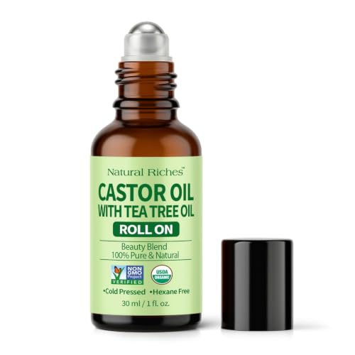 Castor Oil with Tea Tree Oil - Hair & Scalp Care Roller 1oz