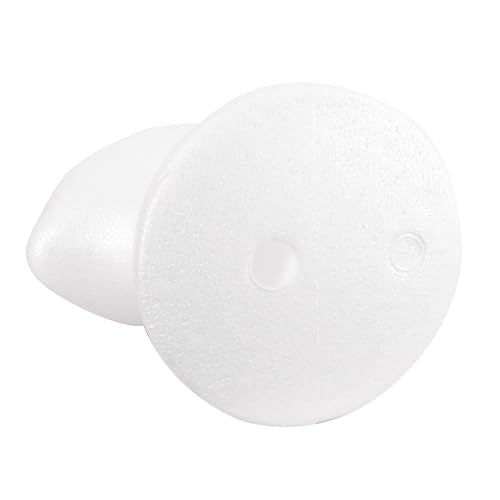 MapofBeauty White Foam Wig Head Stand & Mannequin Display for Hats, Masks