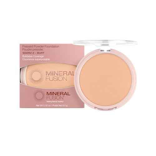 Mineral Fusion, Pressed Powder Foundation Warm 2, 0.32 Ounce