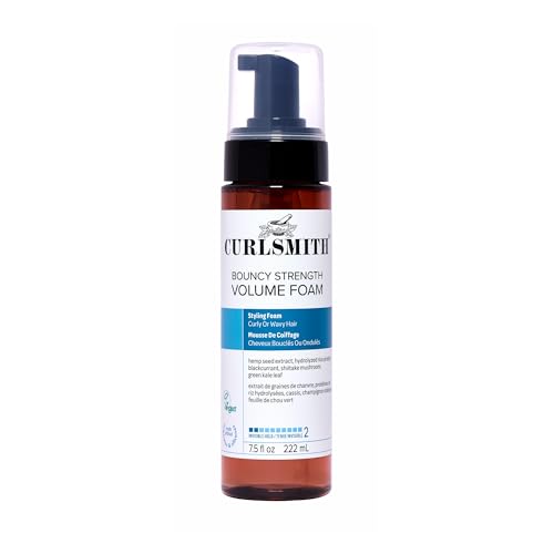 CURLSMITH Bouncy Strength Volume Foam - Rice Protein Hair Mousse (7.5 oz)
