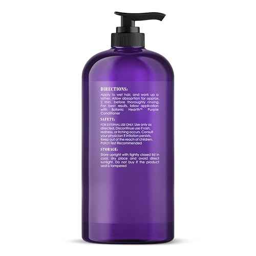 Botanic Hearth Purple Shampoo 16 Fl Oz | For All Shades Of Blonde, Silver & Gray Hair | With Lavender Oil, Vitamin E & Rosemary Oil | Sulfate & Paraben Free