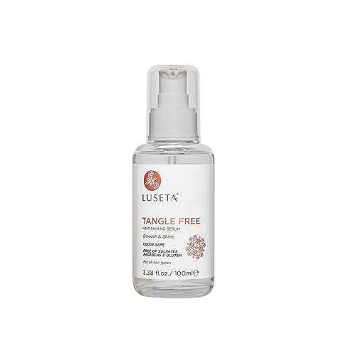 Luseta Tangle Free Routine Hair Serum Oil for Women and Men Detangling with Keratin and Argan Oil, Color Safe for Curly and Wavy Hair, Paraben & Gluten Free 3.38oz