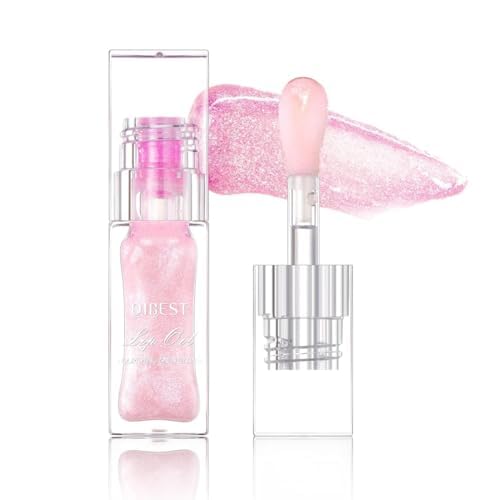 Hydrating Lip Gloss Transparent Lip Care, Magic Color Changing Moisturizing Lip Glow Oil Plumping Glimmer Glow Lipstick, Long Lasting Moisturizing Non-sticky Fresh Texture Lip Oil(201#Change Color)