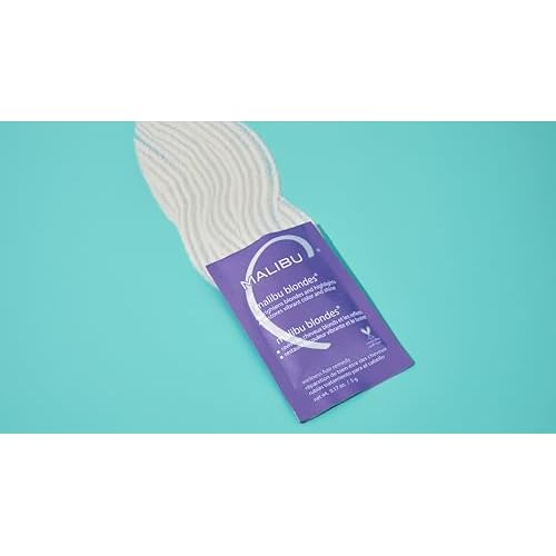 Malibu C Blondes Wellness Remedy - Removes Discoloration from Bleached, Highlighted or Natural Blonde Hair + Restores Vibrance and Shine with Vitamin C Complex