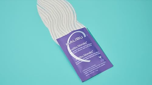 Malibu C Blondes Wellness Remedy - Hair Discoloration Remover & Brightener with Vitamin C, 1 Packet - Blonde Hair Care