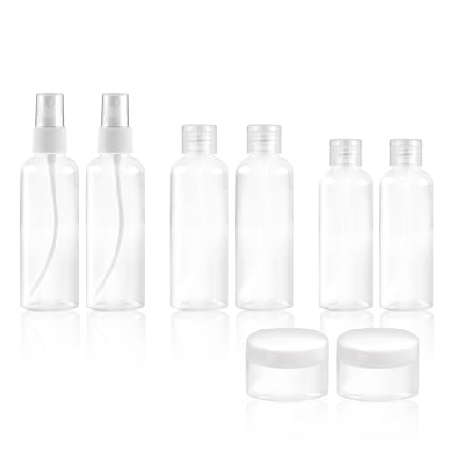 Travel Bottles Set TSA Approved Leak-Proof Reusable Cosmetic Containers