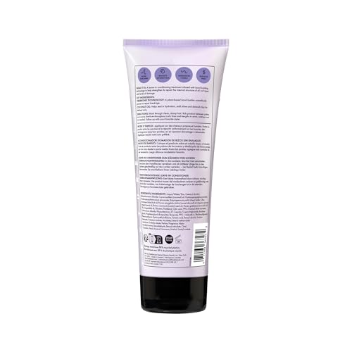 HASK Twist Tamer Leave-In Conditioner with FiberBond Technology & Coconut Oil for Wavy, Curly, Coily & Kinky Hair, Strengthens, Reduces Frizz, Boosts Hydration, Vegan, Sulfate-Free ? 6.7 fl oz
