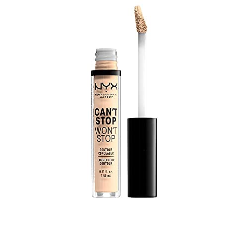 NYX PROFESSIONAL MAKEUP Can't Stop Won't Stop Contour Concealer, 24h Full Coverage Matte Finish - Pale