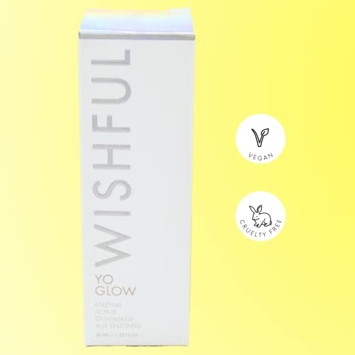 Wishful Mini Yo Glow AHA & BHA Facial Enzyme Scrub 1.35 oz/ 40 mL