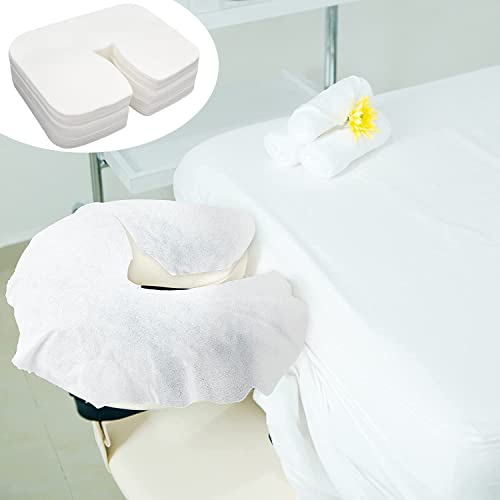 Disposable Face Cradle Covers 200-Pack - Ultra Soft Spa Massage Headrest Covers