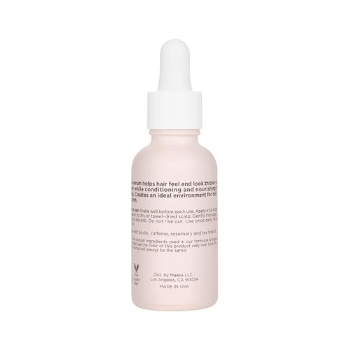 Hairitage Biotin Scalp Density Serum Edge Drops with Rosemary Oil to Prevent Shedding & Promote Longer Thicker Hair Growth + Healthy Scalp, 0.9oz