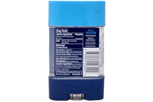 Antiperspirant & Deodorant Clear Gel, Fresh Scent - 3 oz, Pack of 6