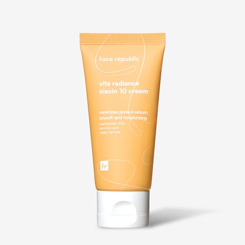 Face Republic Vita Radiance Niacin 10 Cream 50ml 1.69 fl oz | Revitalizing, Natural Coverage | Niacinamide 10%, Ascorbic Acid, Panthenol, Vitamins | Silky Finish | Vegan Korean Skincare