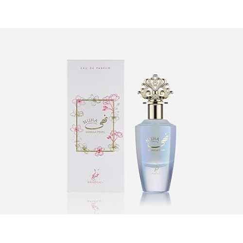 Khadlaj Nuha Vanilla Pearl for Women Eau de Parfum Spray, 2.87 Ounce