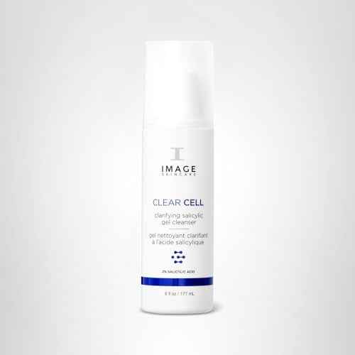 IMAGE Skincare, CLEAR CELL Salicylic Gel Cleanser, Gentle Foaming Face Wash Removes Excess Oil and Shine for Oily Prone Skin, 6 fl oz