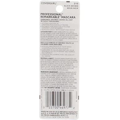 COVERGIRL Remarkable Washable Mascara Black Brown 0.30oz