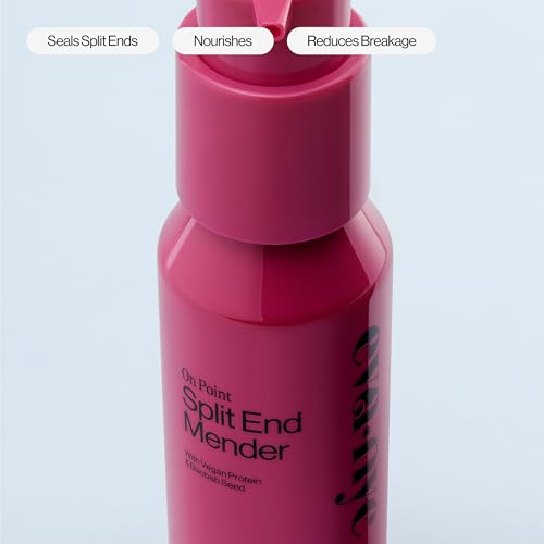 Eva NYC Split Ends Treatment for Dry Damaged Hair - Reduce Breakage + Seal Split Ends with Vegan Protein + Baobab Seed - Hair Serum for Softer Stronger Hair - Travel Size - Vanilla Scent - 2 fl oz