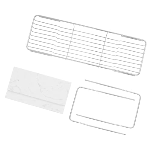 Expandable Stainless Steel Bathtub Tray with Marble Groove