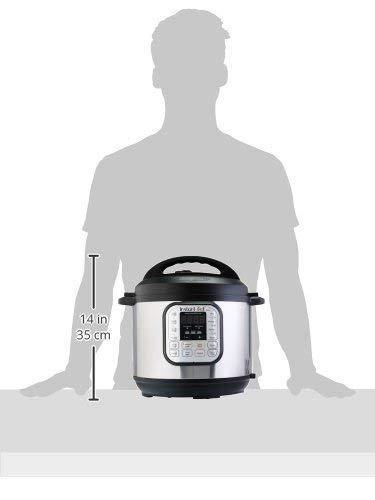 Instant Pot Duo 7-in-1 Electric Pressure Cooker, Slow Cooker, Rice Cooker, Steamer, Sauté, Yogurt Maker, Warmer & Sterilizer, Includes App With Over 800 Recipes, Stainless Steel, 6 Quart