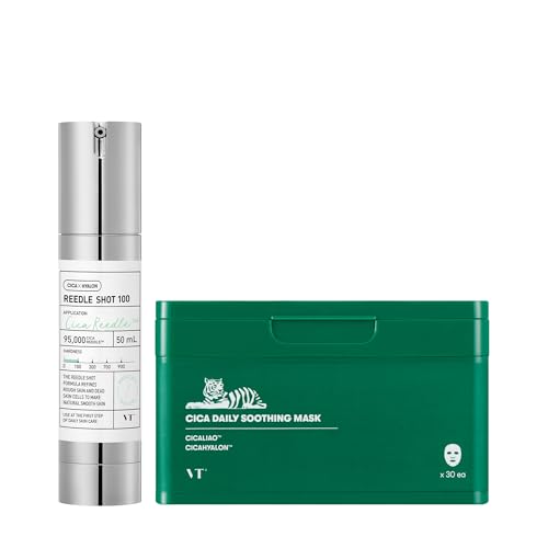 VT COSMETICS Bundle Reedle Shot 100 (1.69 oz. / 50ml) and Daily Soothing Mask (30pcs)