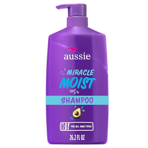 Aussie Miracle Moist Shampoo with Avocado Oil, 26.2 Fl Oz