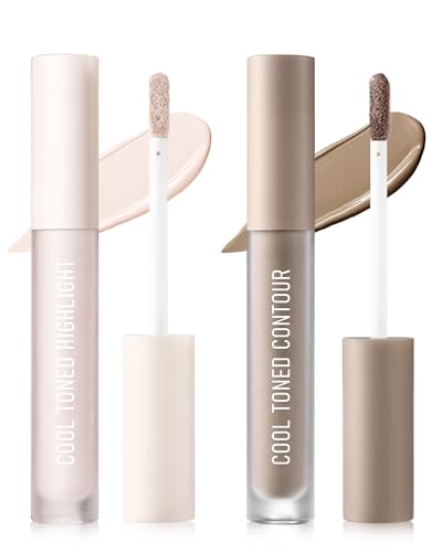 Cream Contour Stick Duo - Cool Grey & Beige Highlighter