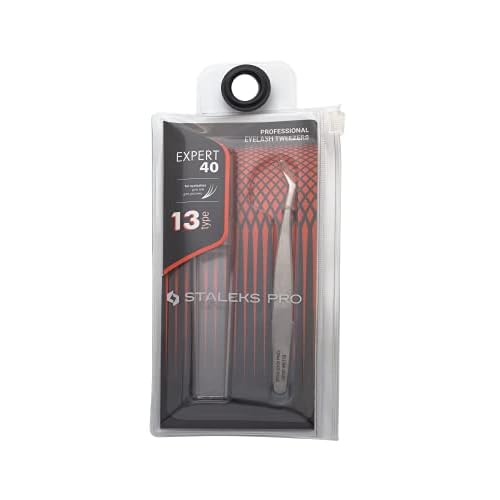 STALEKS PRO Eyelashe Tweezer (TE-40/13) - Stainless Steel