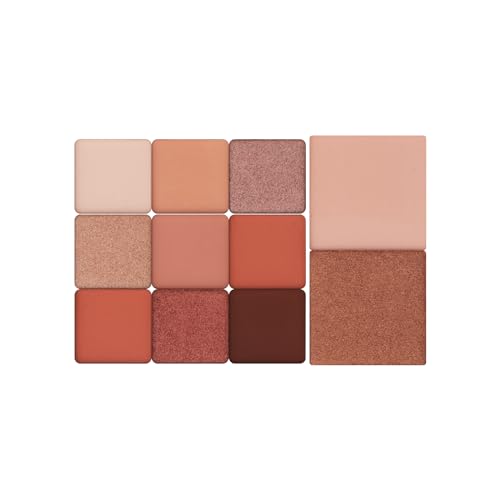 PROFESSIONAL MAKEUP Long Lasting Waterproof Eyeshadow Palette 11 Ultra-pigmented Shimmer & Matte Shades and Naked & Brown Warm Neutral makeup palette with Mirror - Blendable Multi-Purpose