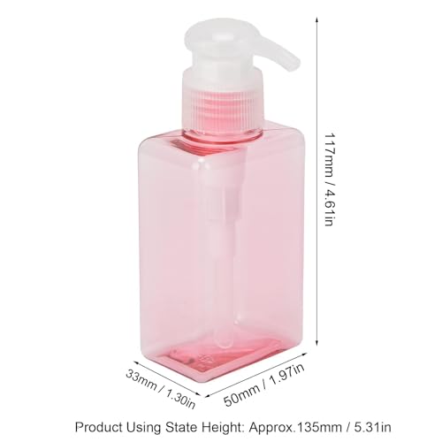 Refillable Pump Bottle Dispenser Set - 100ml Shampoo & Conditioner