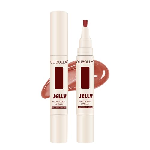 Jelly Lip Gloss with Watercolor Tint & Soft Brush