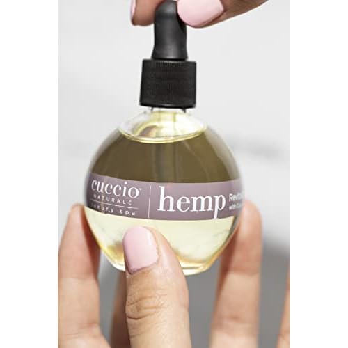 Cuccio Naturale Hemp Revitalizing Oil With Capuacu And Chia - Renewing Body Oil - Moisturizing Therapy To Repair Dry Skin - All Natural, Paraben Free Formula - Hands, Feet And Body - 2.5 Oz
