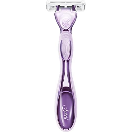BIC Soleil Click 5 Women's 5-Blade Disposable Razor, 1 Handle and 3 Cartridges (Pack of 3)
