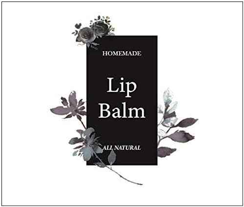 ZZYBIA Homemade Skincare Products Adhesive Labels Stickers for Lip Balm Container Tubes 20pcs (Simple Elegance)